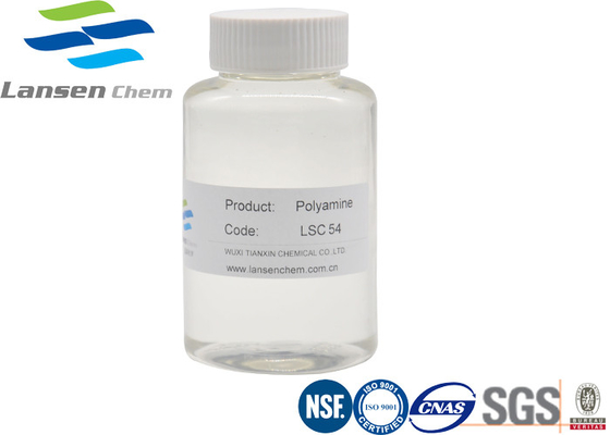 Luz auxiliar química dos produtos químicos de Polyamine Flocculant do agente - 42751-79-1 líquido viscoso amarelo