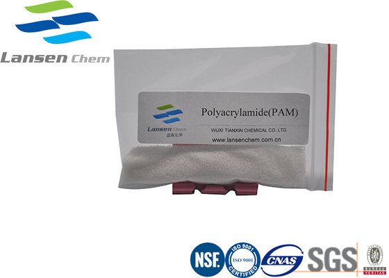 Polyacrylamide aniônico Cationic PAM Flocculant White Powder da fabricação de papel
