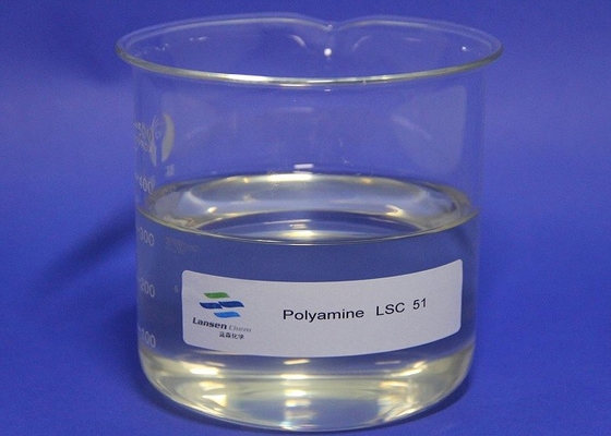 Floculante Cationic coloide transparente LSC 51-55 da poliamina do polímero da fatura de papel