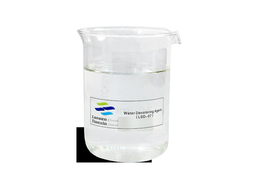 Produtos químicos descolorentes de corantes de resíduos PolyDCD Cationic Copolymer Decoloring Agent