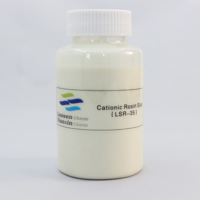 Produto químico de papel Cationic da resina 35% da emulsão branca para o papel cultural e o papel do papel de jornal
