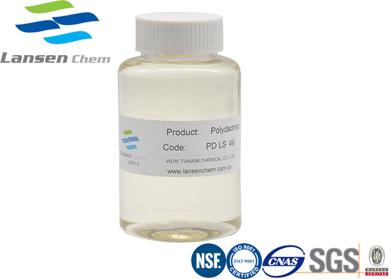 Produtos químicos Dimethyl polis Cationic líquidos viscosos da água do cloreto de amônio de Diallyl