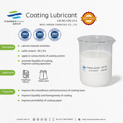 O produto químico do lubrificante do revestimento do estearato de cálcio revestiu LSC-500 de papel