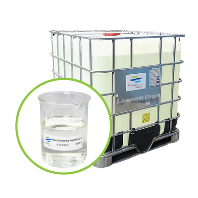 Agente de descoloração de água PolyDCD Dicyandiamide Formaldeído Resina Quaternária Amônio Cationic Copolímero Excelente eficácia na descoloração, floculação e remoção de COD