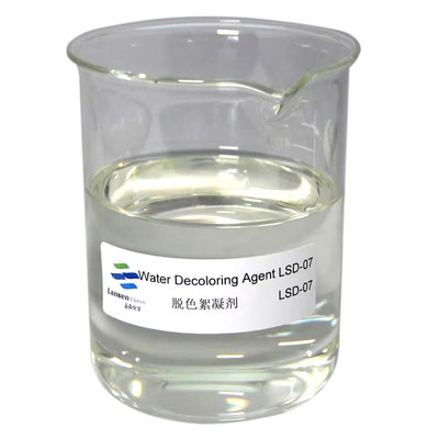 Agente de descoloração de água PolyDCD Dicyandiamide Formaldeído Resina Quaternária Amônio Cationic Copolímero Excelente eficácia na descoloração, floculação e remoção de COD