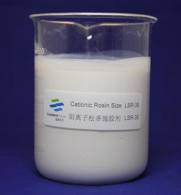 Do tamanho Cationic da resina do índice contínuo de 35% armazenamento branco 4-25℃ da eficiência elevada da emulsão
