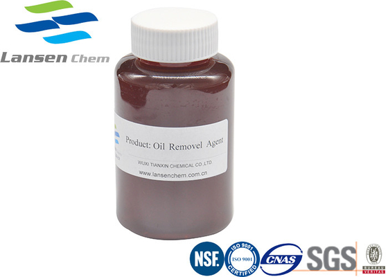 Floculante do tratamento de esgotos da refinaria de Emulsified Yellow Liquid LSY-502 Demulsifier do agente da remoção do óleo do PH 2-5