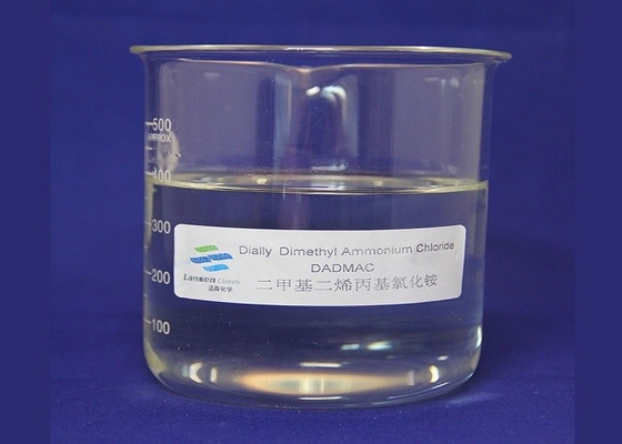 Agente de fixação Cationic In Dyeing da cor do composto C8H16NCI do produto químico 65% de CAS 7398-69-8 DADMAC