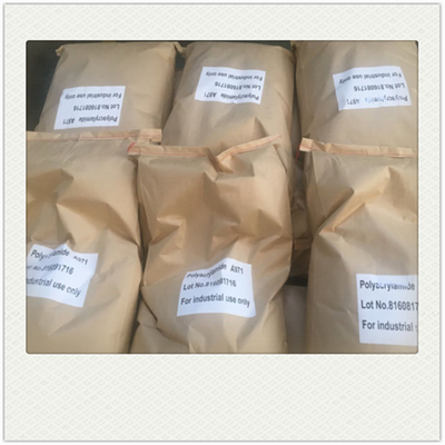 Polyacrylamide aniônico Cationic PAM Flocculant White Powder da fabricação de papel